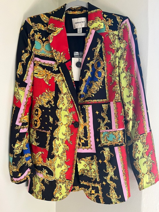 Industry Republic Clothing Jackets & Blazers - Industry Women's Vibrant Multicolor Blazer